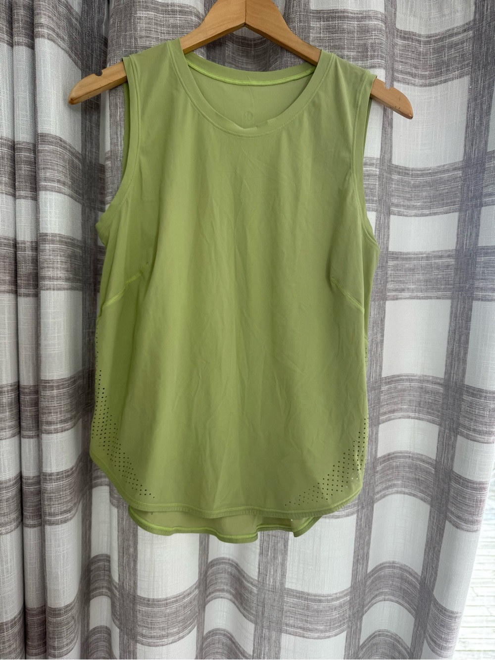 lululemon athletica Light Lime Sleeveless Performance Tank